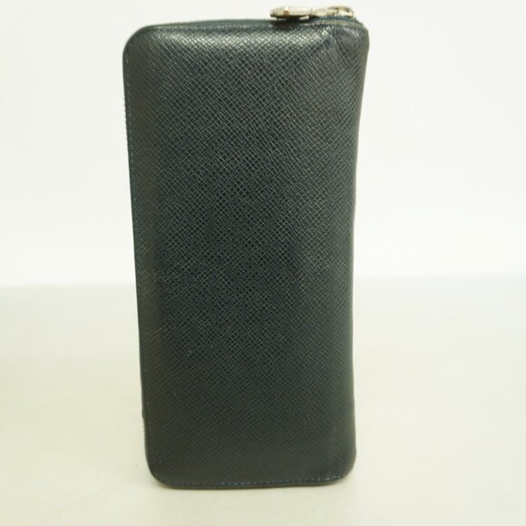 Louis Vuitton Taiga Zippy Wallet Vertical M30510 Blue Marine Men's Long - Picture 12 of 12